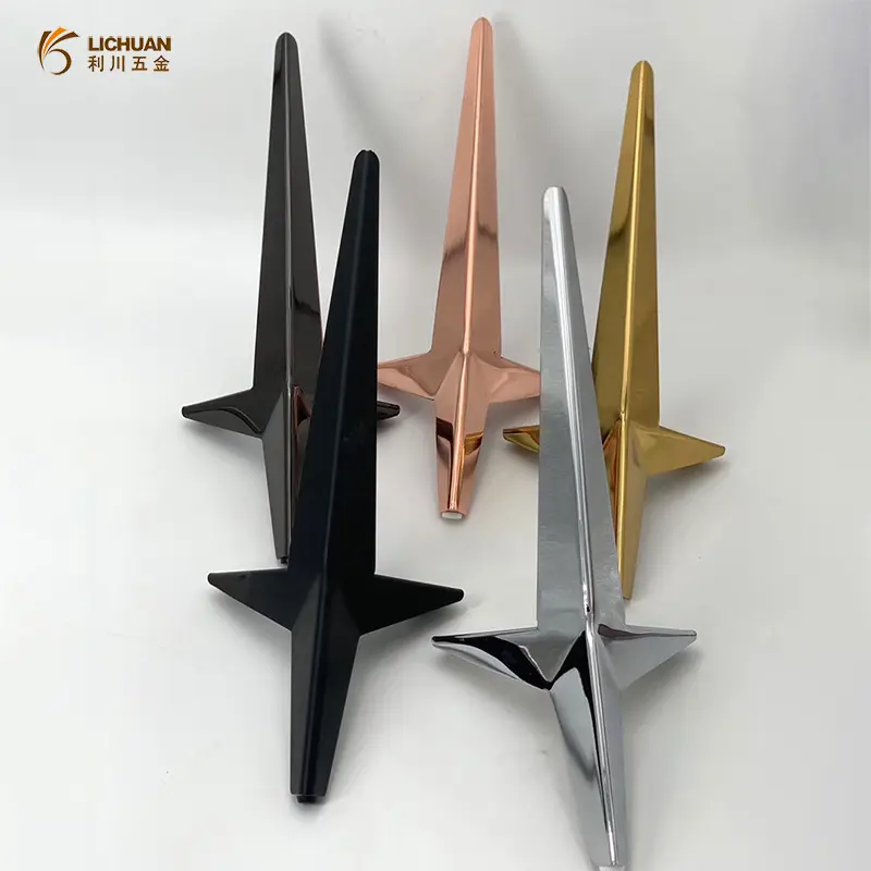 Factory supply tea table  base customized meal edge cabinet furniture legs trident chair hardware accessories extension