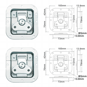 Handle Flight Case Latches Luggage Bag Metal Accessories Butterfly Lock Flight Case Accessories Metal Lock