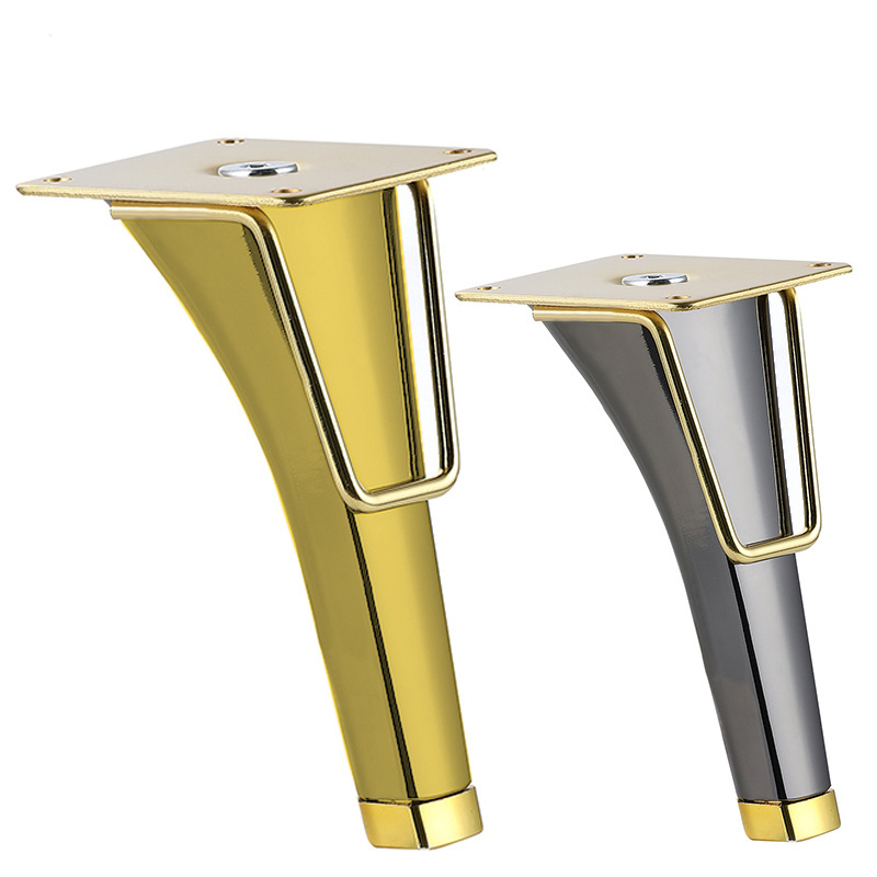 China Factory Golden Sofa Legs Cabinet Legs Furniture Fittings and Accessories Modern Sofa Legs Metal Furniture