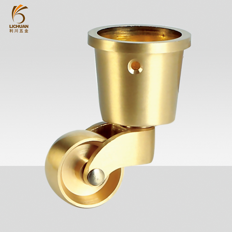 Brass caster wheel golden caster brass round castor