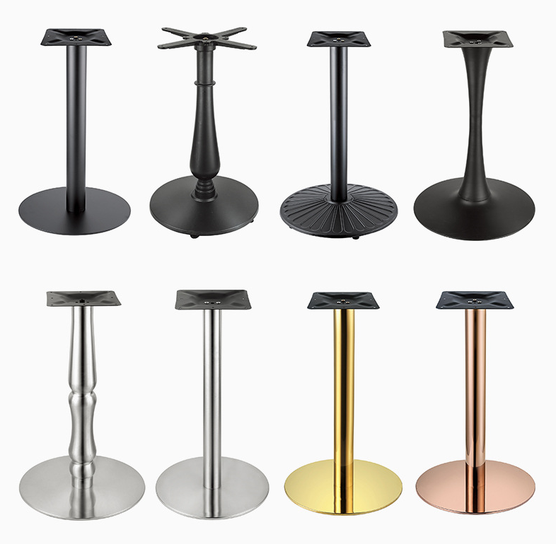 Cheap Round Iron Steel Restaurant Table Leg Metal Bench Coffee Dining Table Hairpin Furniture Leg Wholesale Black Hairpin Leg