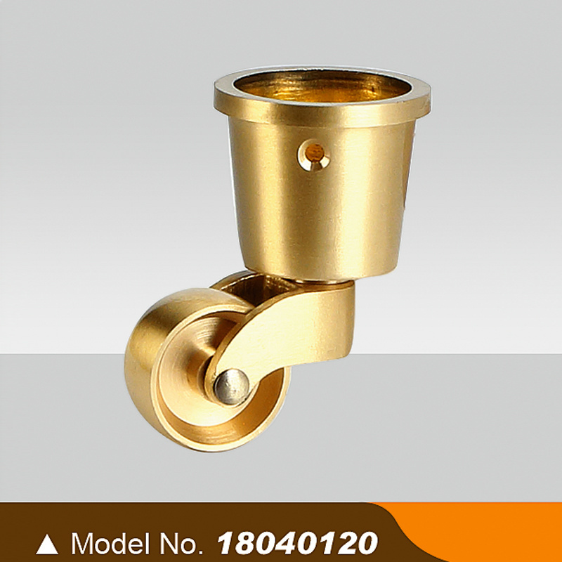 Brass caster wheel golden caster brass round castor