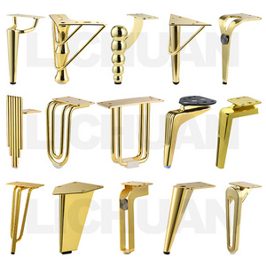 Sofa Hardware Legs 4 inch/10 cm Glossy Legs Stainless Steel Furniture Parts Single Metal  Sofa legs Accessories