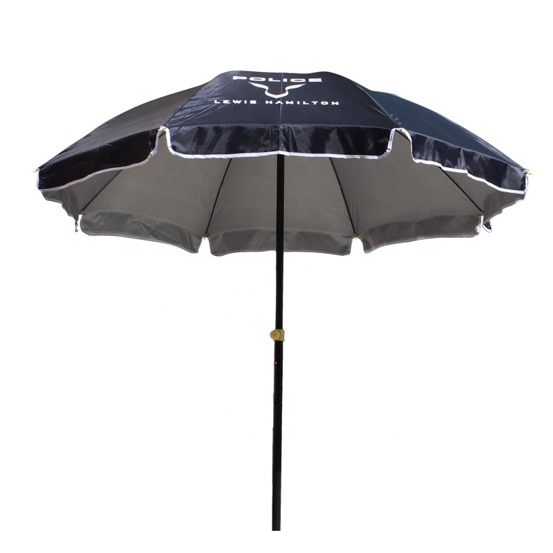 2021 popular promotional advertising silver coat  beach umbrella  sun shelter umbrella