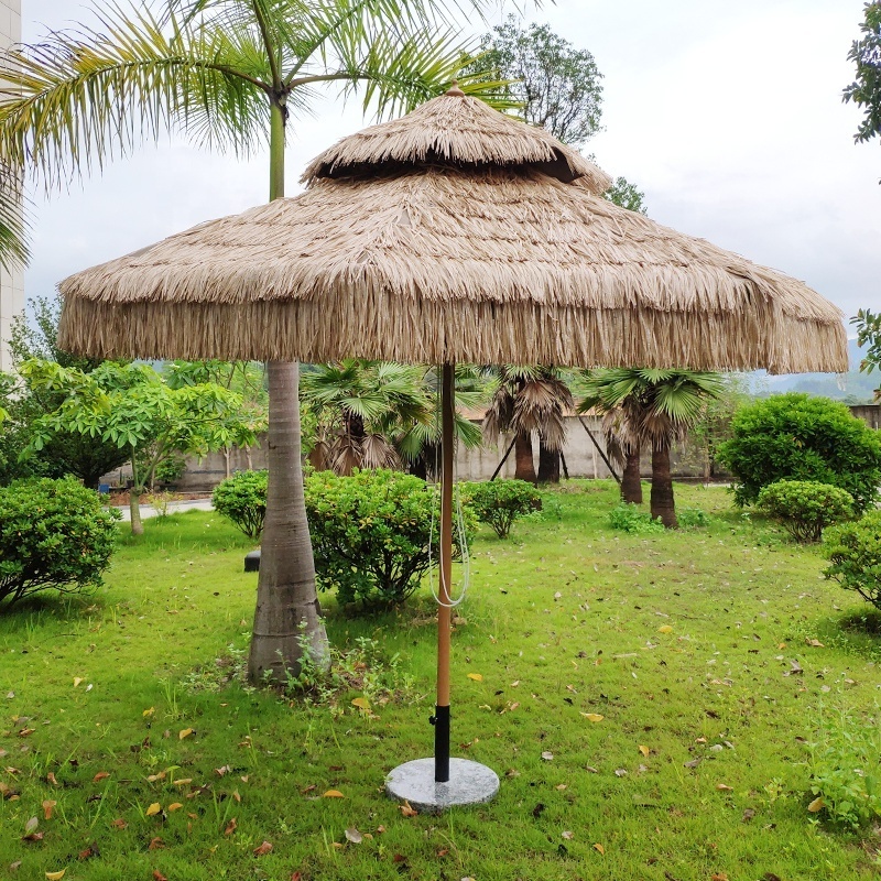 10ft round hawaii tiki hula beach umbrella  thatch  Universal Infant Uv Protection Sun Umbrella