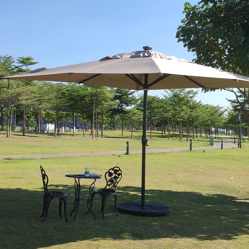 3M luxury Solar Energy remote Automatic patio umbrella  Uv Prevent Fabric Of Sun Umbrella