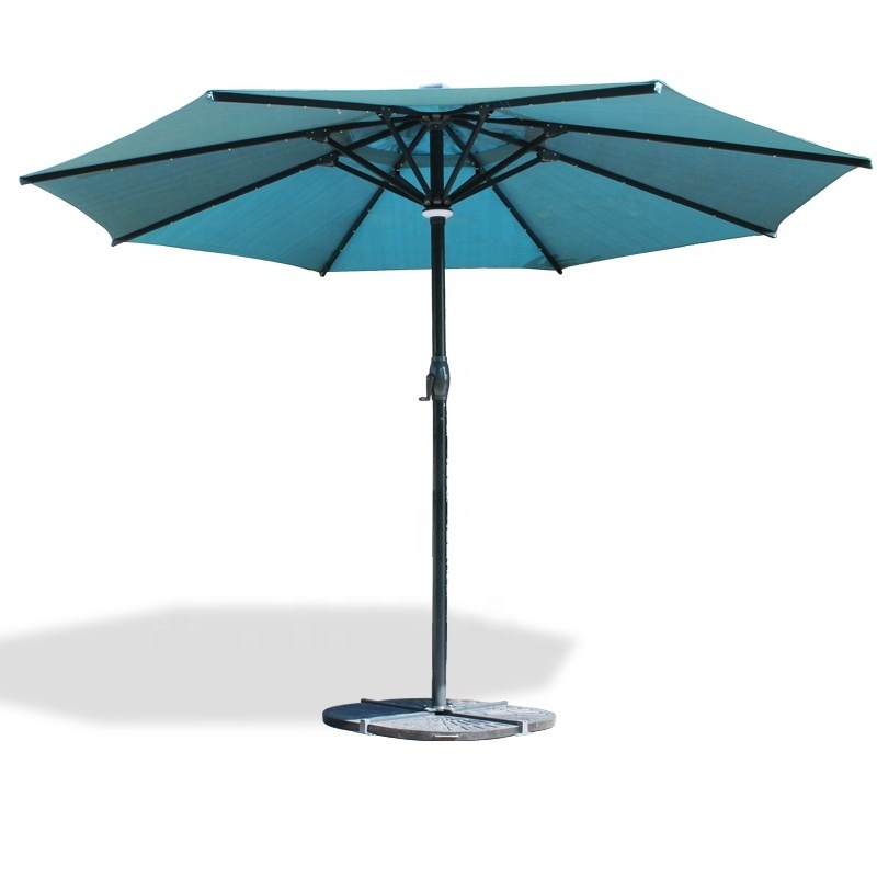 3M luxury Solar Energy remote Automatic patio umbrella  Uv Prevent Fabric Of Sun Umbrella