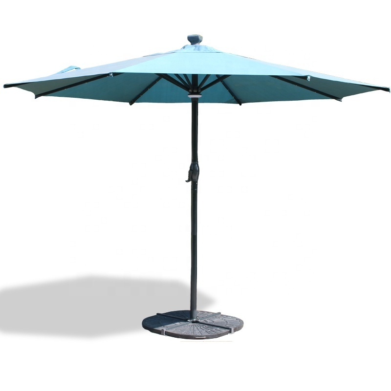 3M luxury Solar Energy remote Automatic patio umbrella  Uv Prevent Fabric Of Sun Umbrella