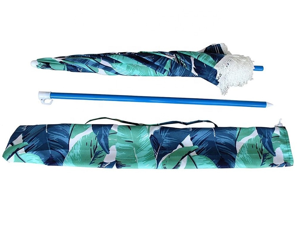 Parasol De Luxe Stripe Automatic Protection Film Outdoor Folding Sunflower Beach Sun Umbrella