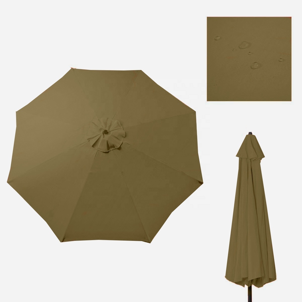 Half Square Base Parts Tube Outdoor Chair Umbrella Customised Sun Outdoor Patio Umbrella Mini Parasol Parasol