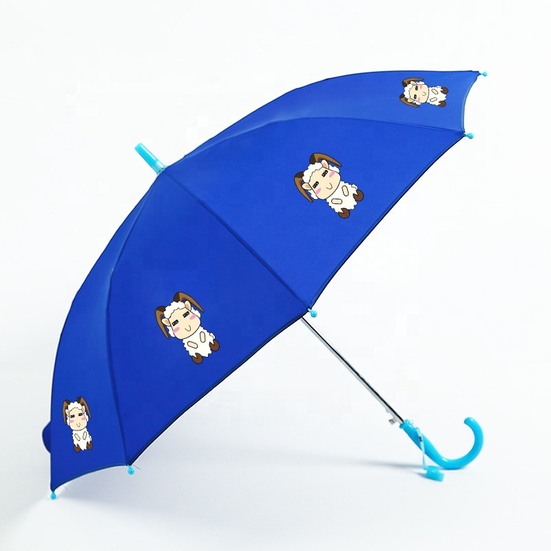 Transparent 19' Child Colour Change Hat Kid Wala Wala Cartoon Umbrella, Umbrella With Fan For Kid Girl