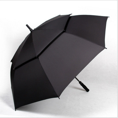 Windproof Double Layer Branded Black Plastic Tips Golf Ambrella Payung Parapluie Paraguas Umbrellas Umbrella Online