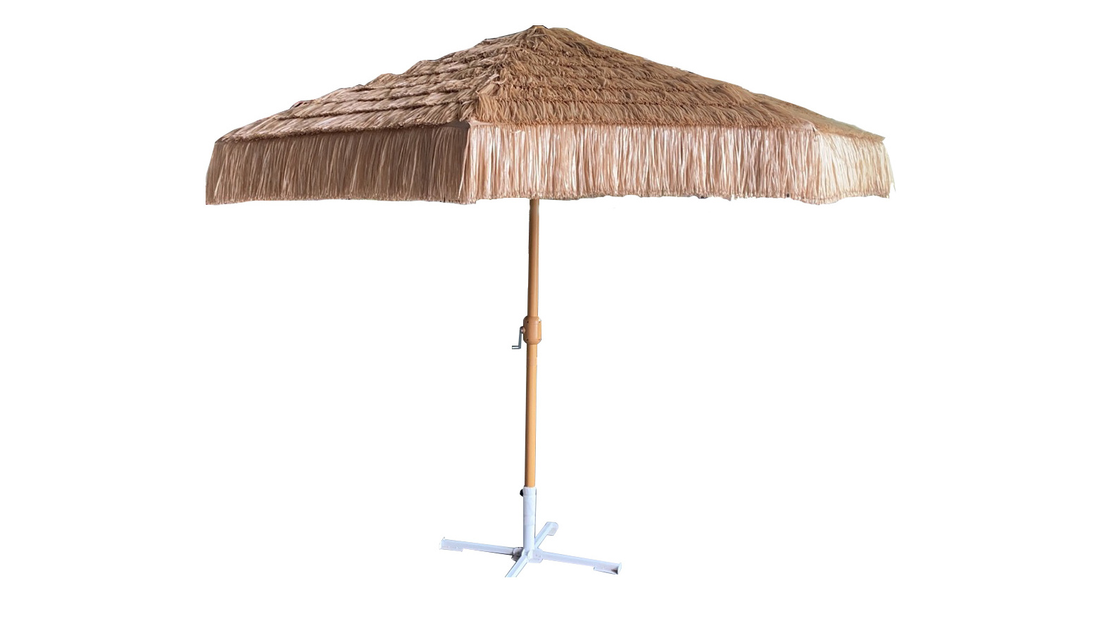 Factory Thatched Tiki Umbrella Hawaiian Style Beach Umbrella 10 Ft Thatched Roof Straw Umbrella