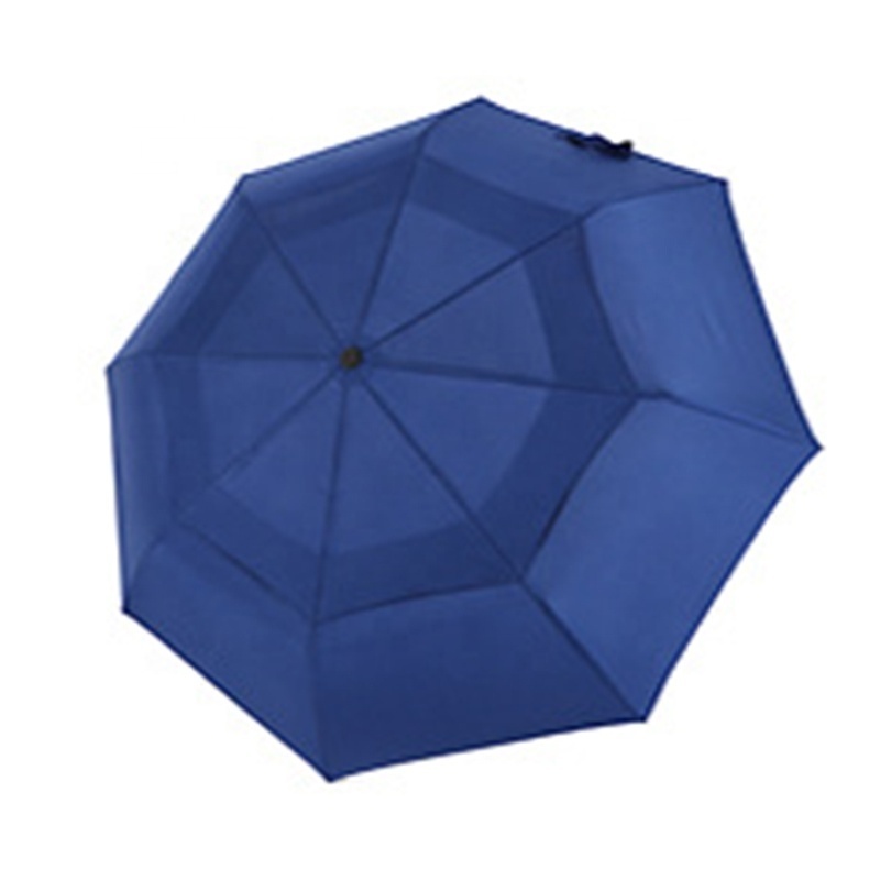 Two vented layer 27inch big size full body automatic backpack travel compact folding umbrella