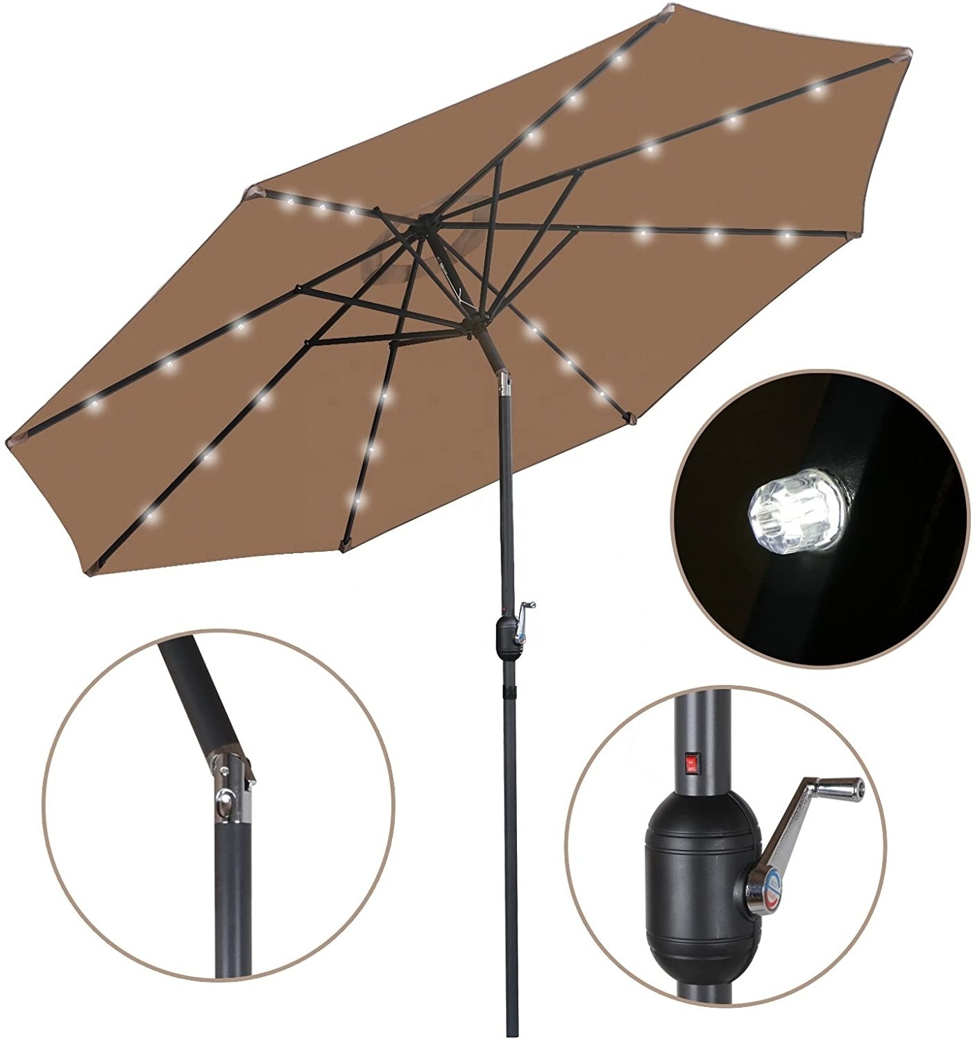 Black Outdoor Orange Twin Cantilever Grey 12' Sun Fancy Garden Balcony Parasol 4m 12 Feet Bag Patio Umbrella With Base