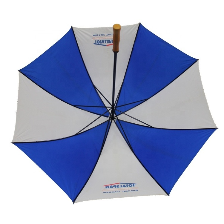 2023 Golden supplier logo printed advertising promotional golf umbrella