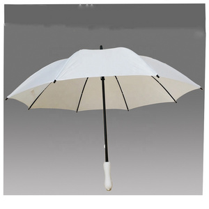 hot-selling straight windproof cheap white umbrella