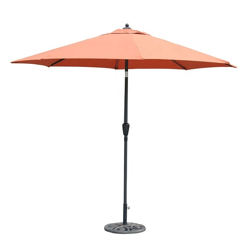 large round shape outdoor aluminum patio tilt balinese beach umbrella