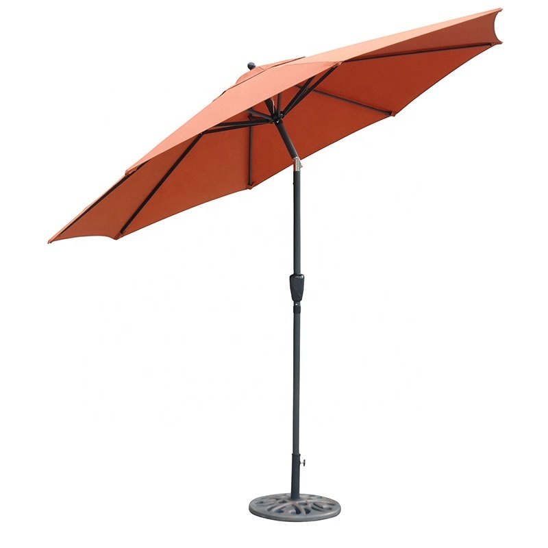 large round shape outdoor aluminum patio tilt balinese beach umbrella