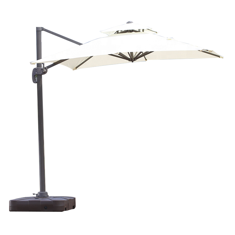 Hanging Outdoor Beer Garden Parasol Sunscreen Patio Umbrella With Base