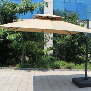 Outdoor coffee Commercial 10 Foot 9 Multi Canopy Heavy Duty Cantilever Umbrella