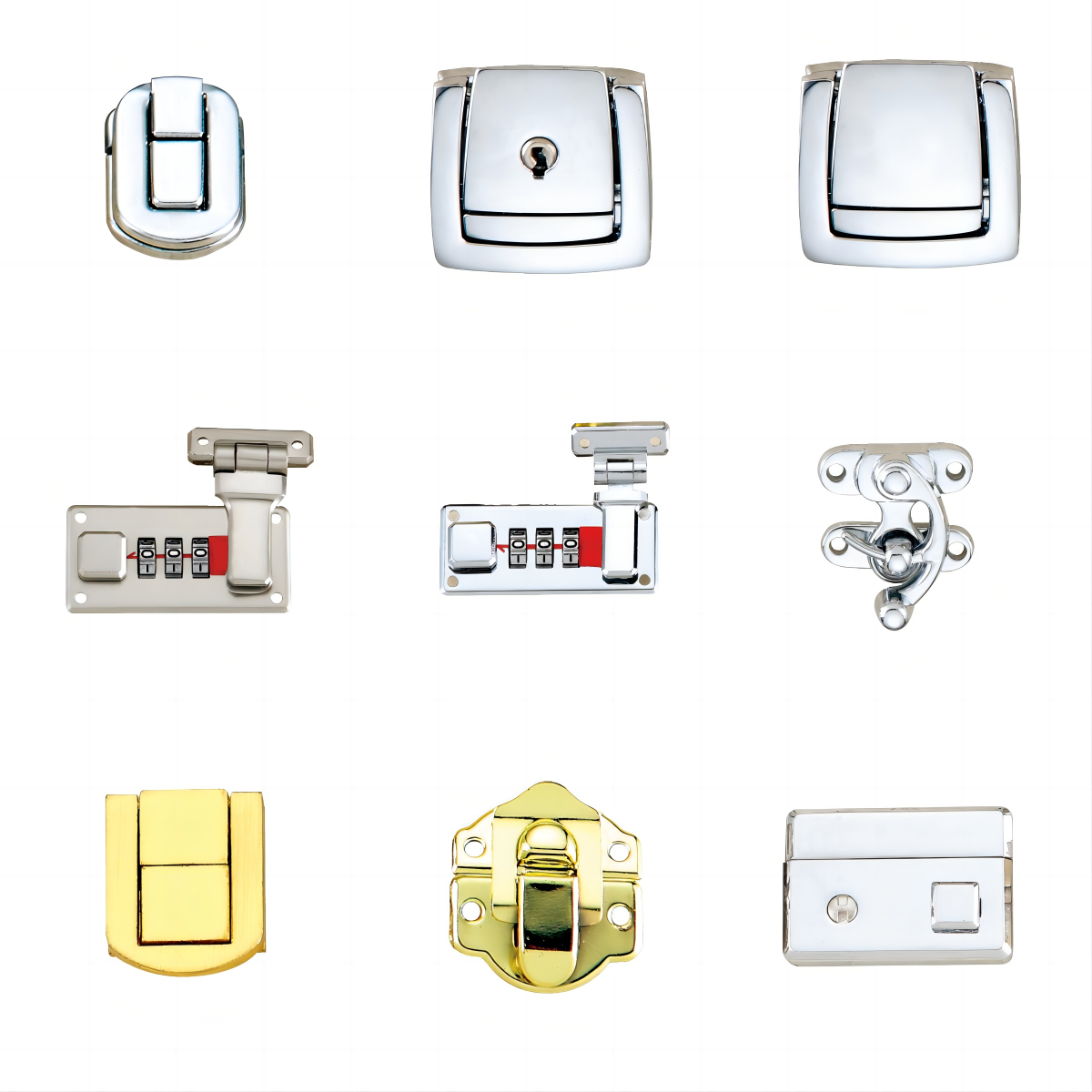 Wholesale Factory Price Jewellery Wood Boxes Locks Metal Accessories Small Latch Lock For Jewelry Case