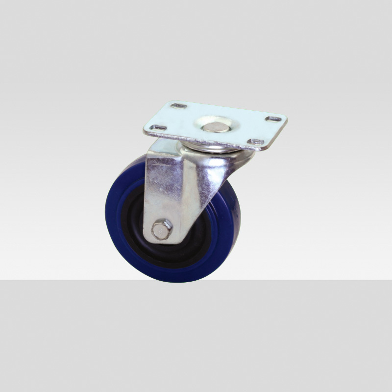 High Quality Widely Used Custom 2 Inch Pvc Swivel Steel Plate Caster Wheels Furniture Castors Flight case casters