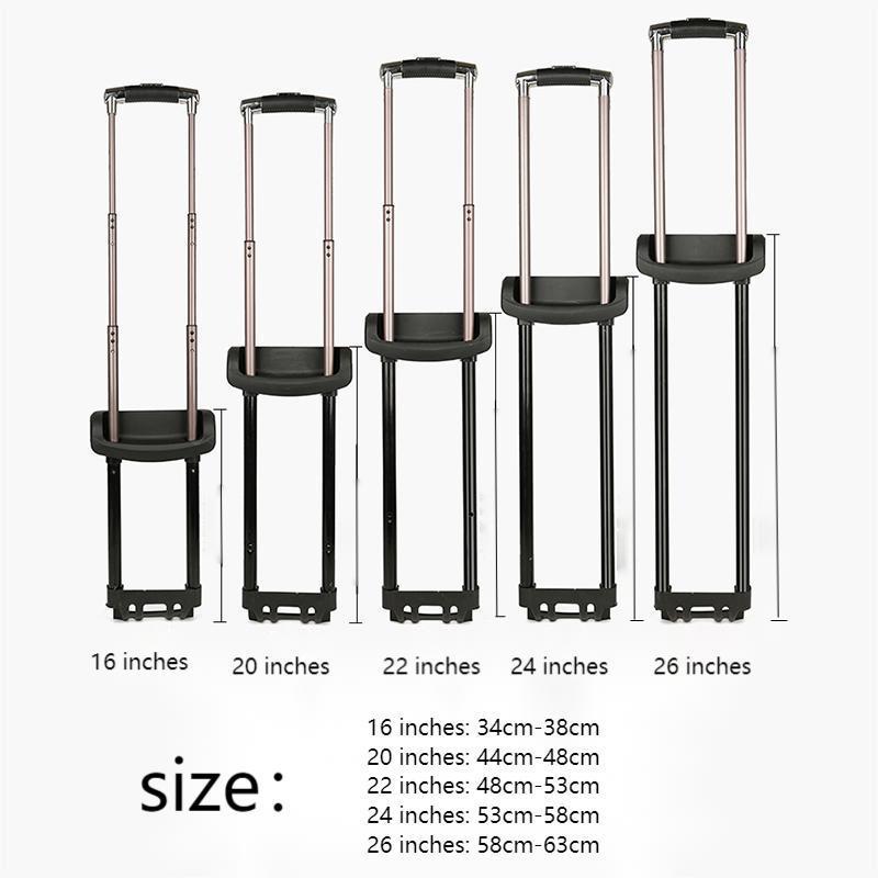 Extensible Big tube Telescopic Metal Trolley Handle Spare Parts For Luggage telescopic trolley pull handle with wheels