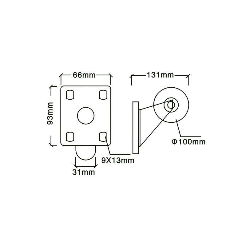 High Quality Widely Used Custom 2 Inch Pvc Swivel Steel Plate Caster Wheels Furniture Castors Flight case casters