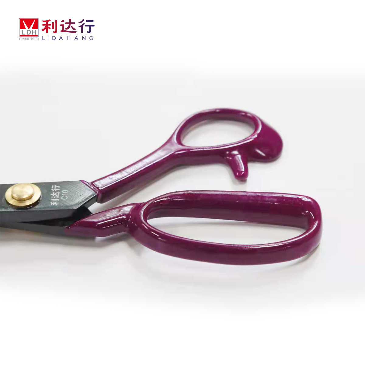 Professional 10 inch Metal Shear School Scissors for Cutting Plastic Bags