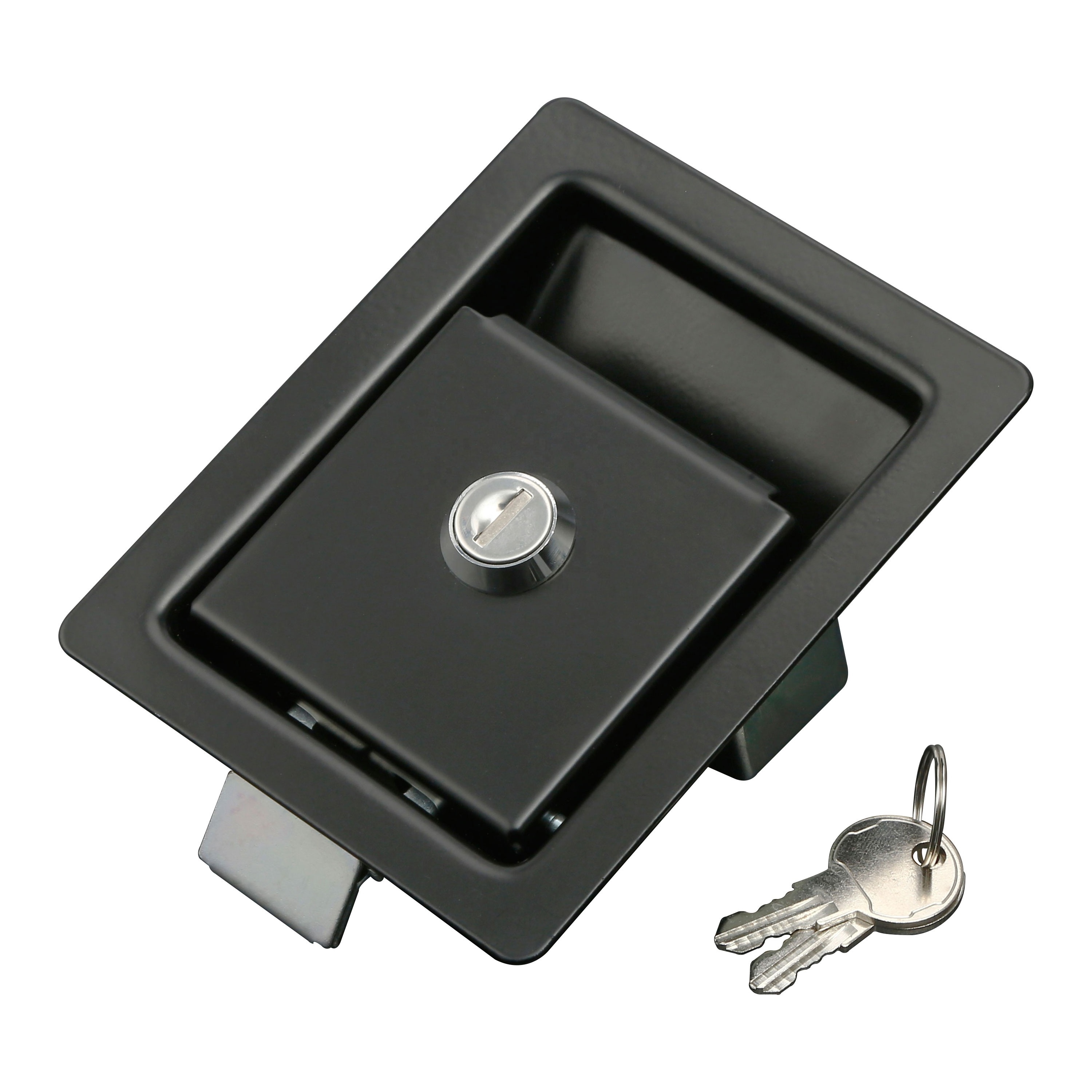 panel flat trailer Door vehicle Lock MS866-3 Compression toolbox paddle handle Lock paddle recessed padlock latch