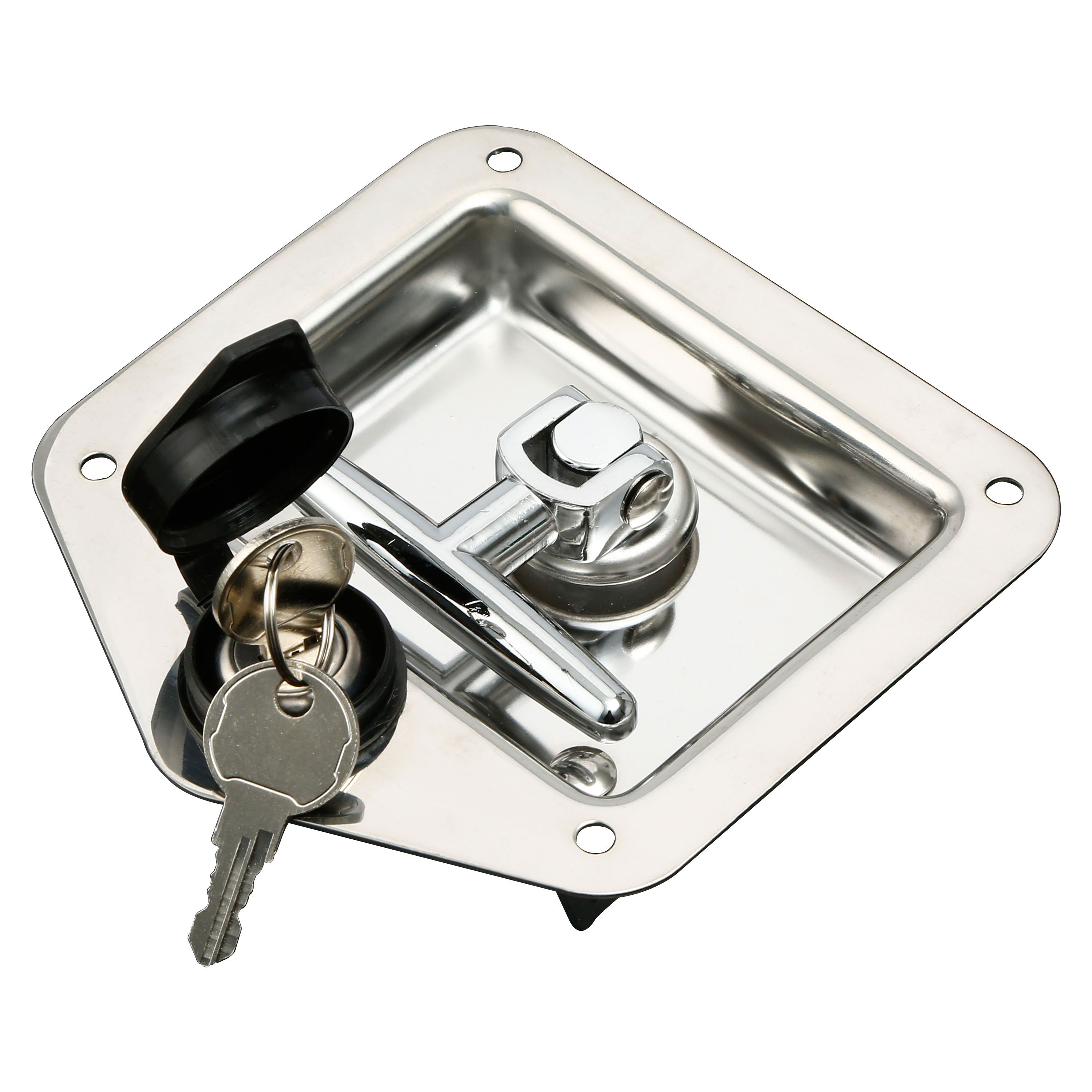 MS857 rv trailer door latch T-type panel lock Engineering toolbox folding t handle lock paddle latch canopy door locks