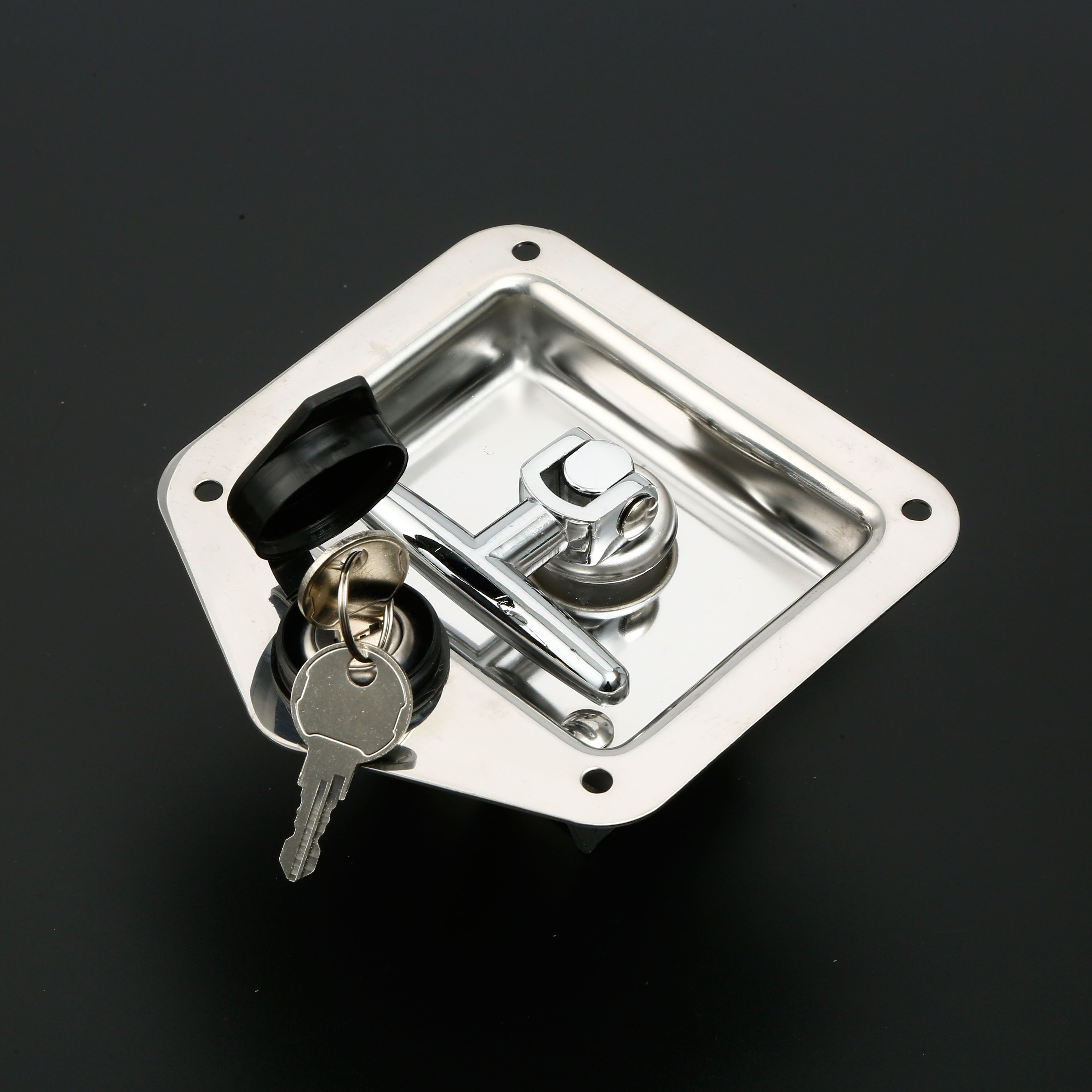 MS857 rv trailer door latch T-type panel lock Engineering toolbox folding t handle lock paddle latch canopy door locks