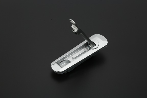 Matt Chrome Flat Lock AB401 series Small Distribution Box Lock With Key Beautiful Appearance use for cabinet panel lock