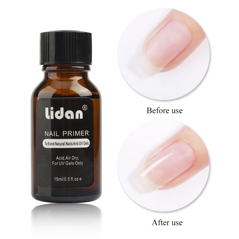 Lidan 15ml Nail Prep Dehydrator Nail Balancing Solution Adhesive Desiccant Acrylic Nails Bonder Gel Balancing Oil Skin Solutions