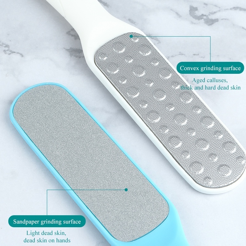 Professional Pedicure Planer Foot Files Home-use Double-sided Stainless Steel Foot Rasp Callus Remover Dead Skin Removal Tools