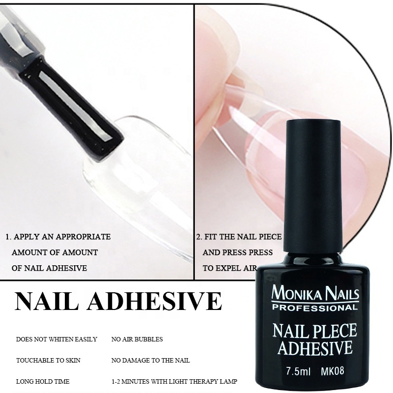 7.5ml Nail Glue Gel For False Tips Nail Art Decoration Adhesive Tool False French Tips Glue Gel Fast Extension Sticking For Nail