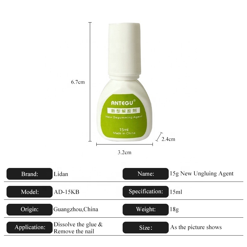 10ml False Nails Tips Degreaser Liquid Glue Sticky Layer Gel Polish Varnish Remover Nail Art Debonder Manicure Accessory