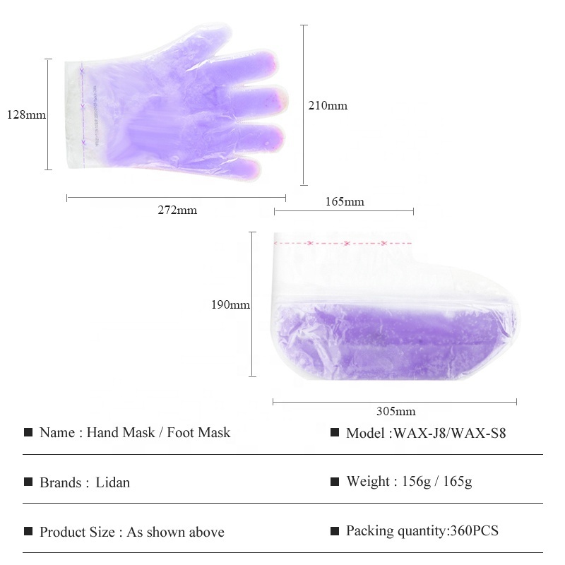 Natural Ingredients Hand And Foot Paraffin Wax Gloves SPA Moisturizing And Hydrating Wax Gloves Beauty Wax Hands Mask Foot Masks