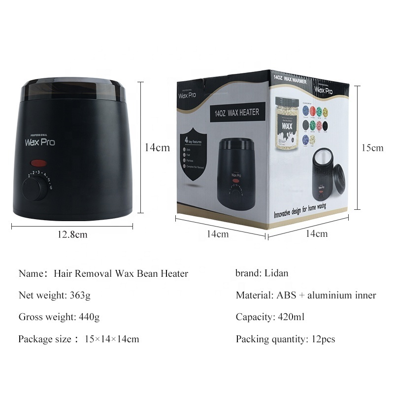 Hair Removal Wax Machine Waxing Heater and Beans Kit Depilatory Epilator Wax-melt Pot Paraffin Warmer Heating Machine