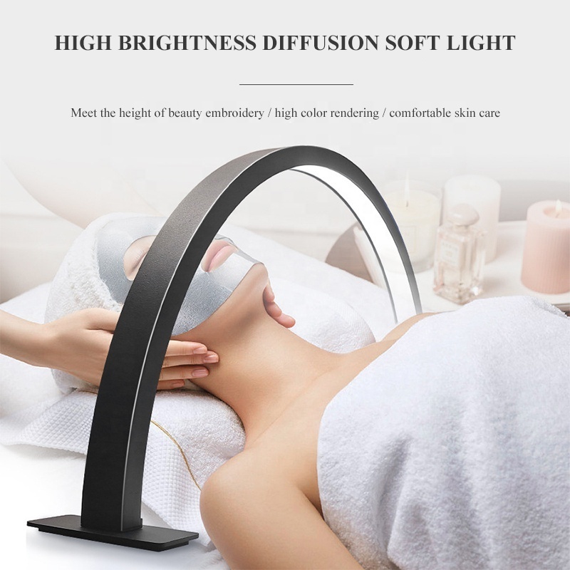 U-Shaped 25W Professional Nail Salon Lighting System Table Nail Lamp Half Moon LED Light for Nails Arch Manicure Light