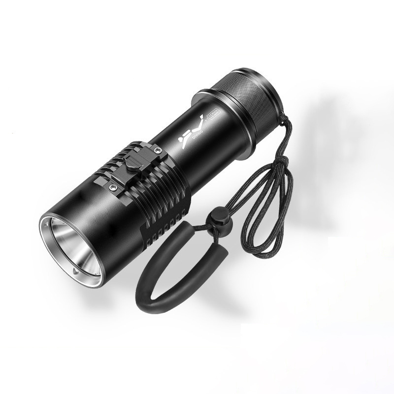 Camping flashlight Diver's flashlight Waterproof underwater diving Rechargeable flashlight Waterproof camping diving light