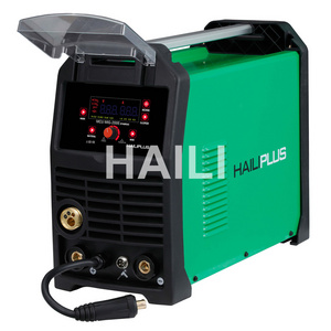 Synergic 4 in 1 IGBT Single phase inverter 200 amp arc welder CO2 NO GAS mig mag mma tig aluminum welding machine of 220v