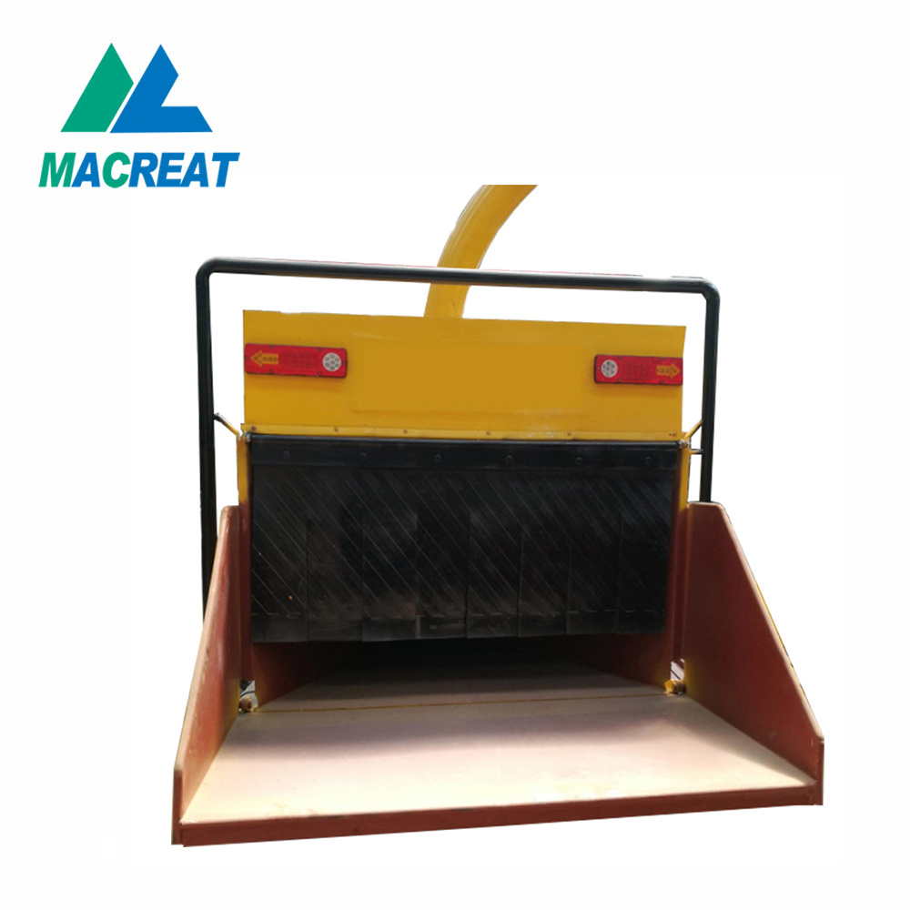 MACREAT commercial drum chipper machine industrial electric pto driven powered tree log shredder mobile wood chipper for sale