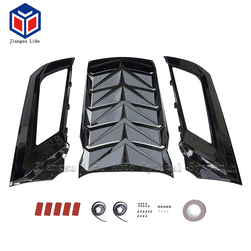 Windshield Sun Shade Cover Rear Window Louvers For 2015-2021 Mustang