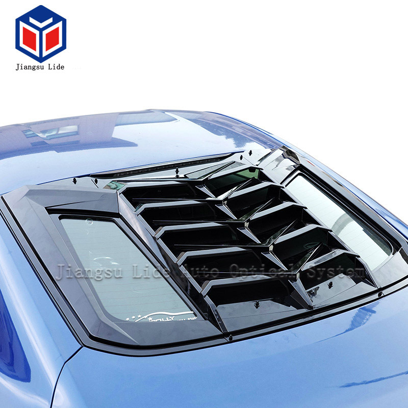 Windshield Sun Shade Cover Rear Window Louvers For 2015-2021 Mustang