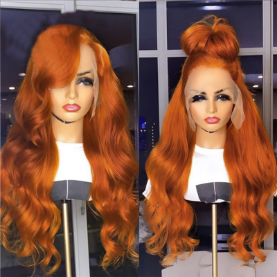 Full Lace Wig Ginger 360 Lace Frontal Wigs Vendor For Black Women Body Wave Hd Transparent Lace Front Human Hair Wigs