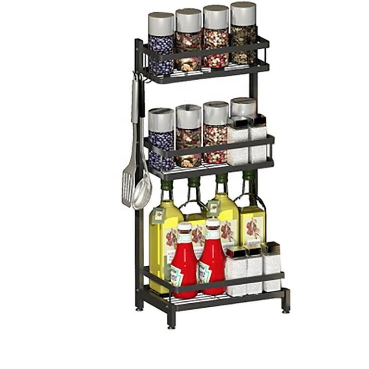 Spice Rack 2 Tier Holder Storage Shelf Cabinet Organizer Kitchen