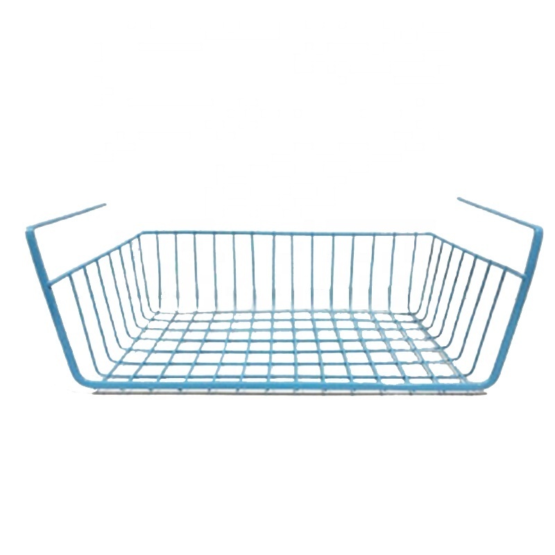 Kitchen Cabinet Wire Under Storage Basket Organizer Hanging Shelf