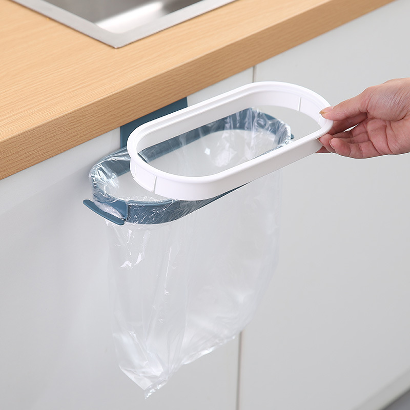 Wall hanging garbage bag rack simple household kitchen cabinet garbage bag rack garbage collection bracket